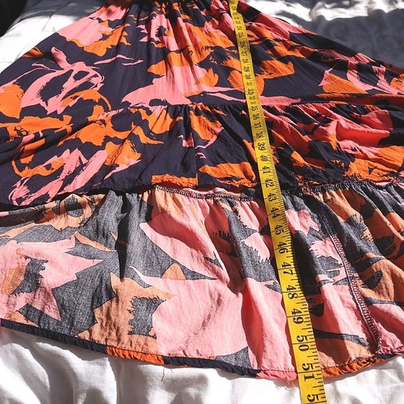 Anthropologie Abel The Label Vacation Dress, High Low Floral  Print, Size L - Picture 5 of 6